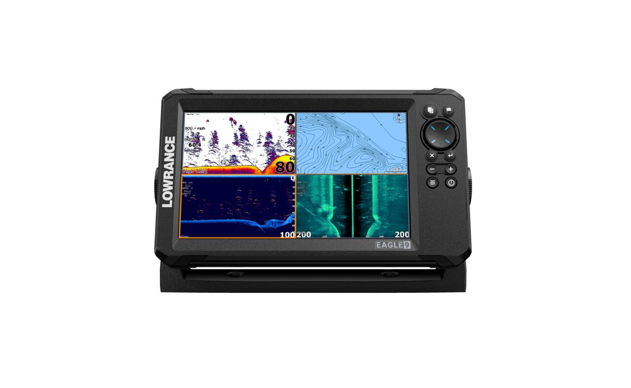 LOWRANCE EAGLE EYE™ 9 LIVE ROW: 9" IPS SCREEN, EAGLE EYE™ TRANSDUCER