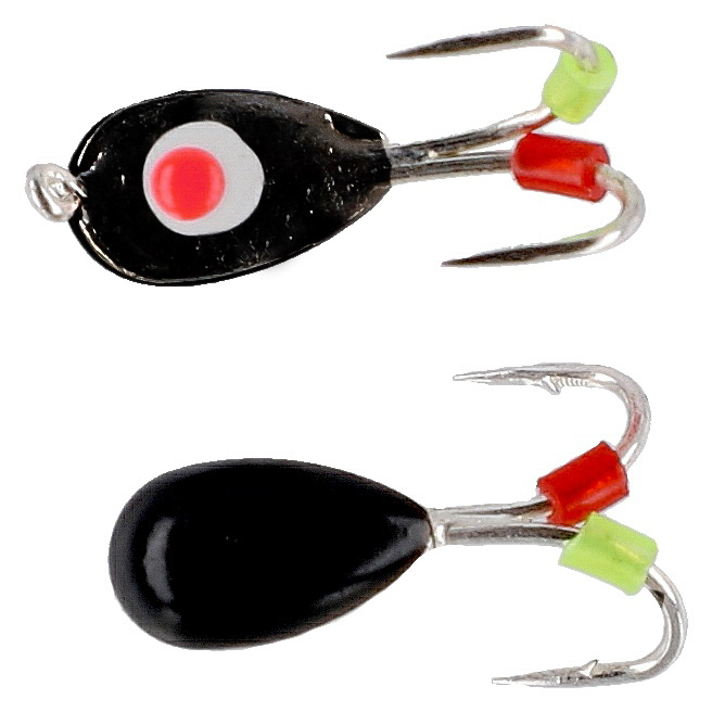 LURE - ICE BUG size 4mm - BLACK AND BLACK - 4 pcs.