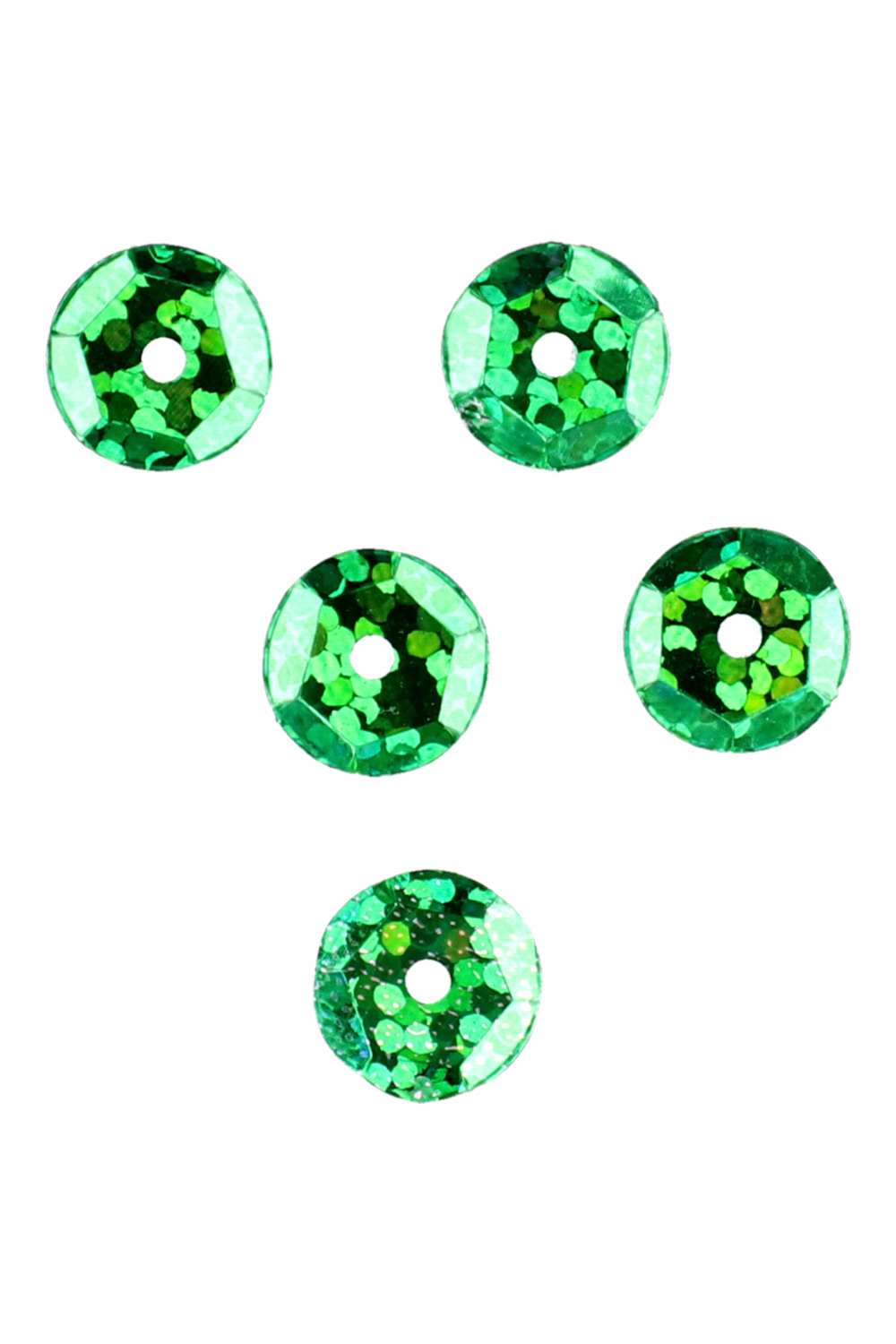 SURFCASTING SEQUINS - DIAMETER 6mm - GREEN - 20 pcs.