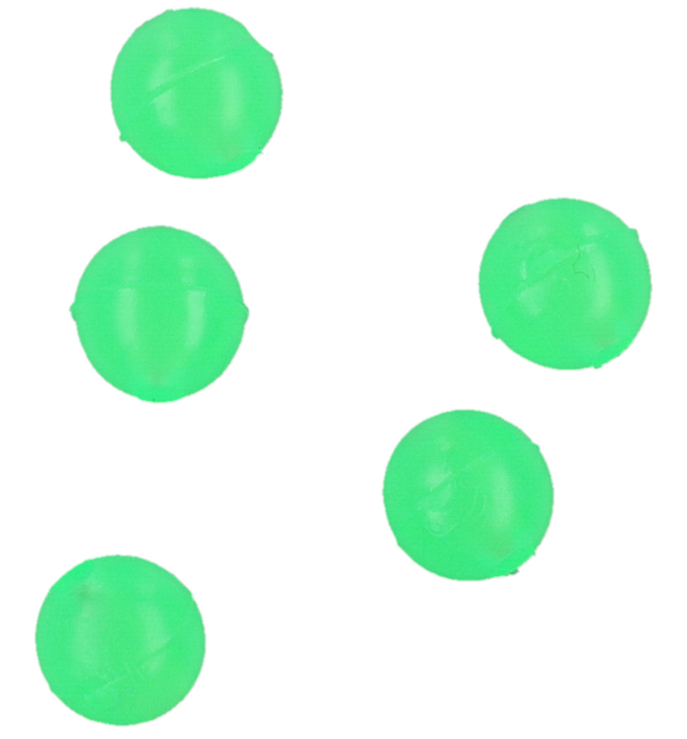 SURFCASTING BEADS - ROUND 4mm - GREEN - 25 pcs.