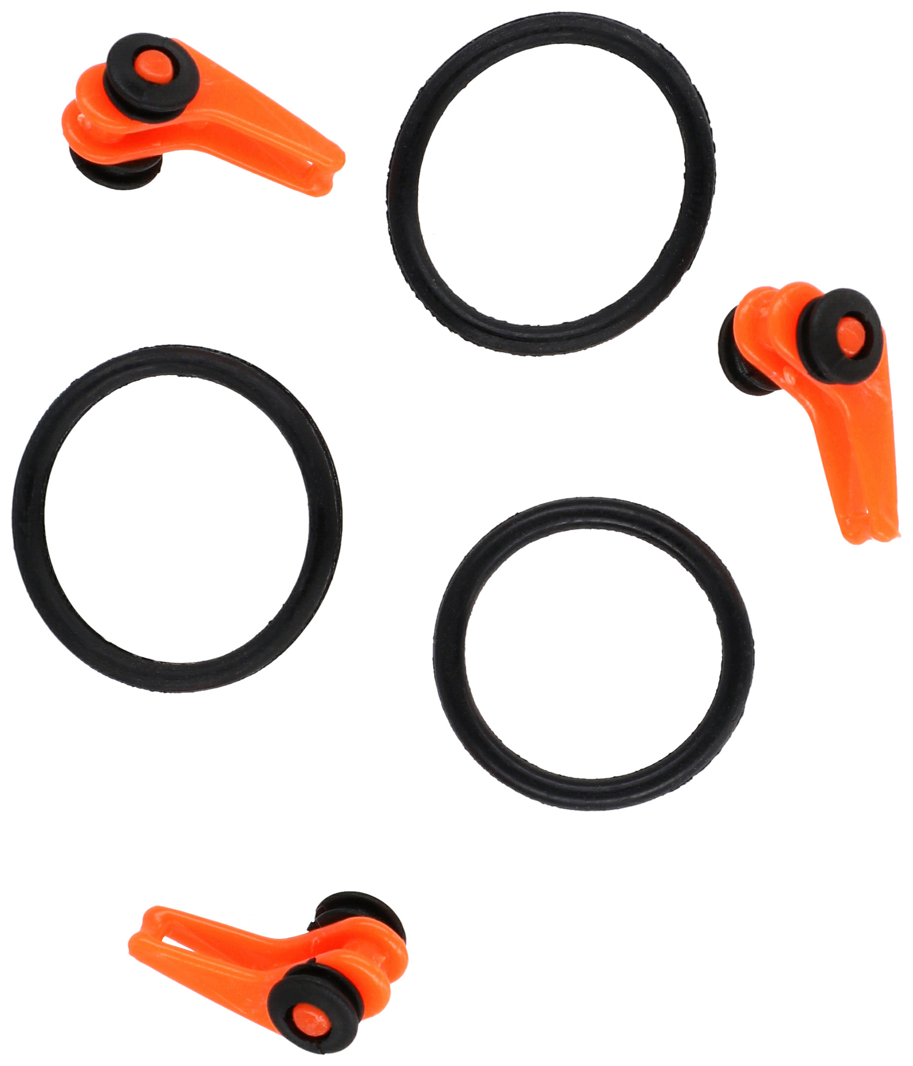 CLIP - FOR HOOK ADJUSTABLE - ORANGE - 3 pcs.
