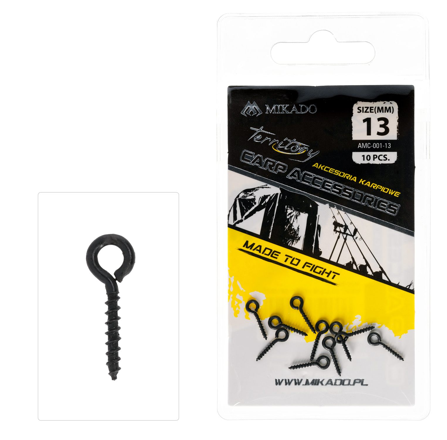 SCREW - FOR BOILIES - 13mm - 10 pcs.