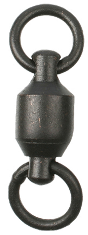 BALL BEARING SWIVEL - WITH SPLIT RING NO 6 - BLACK MAT - 5 pcs.