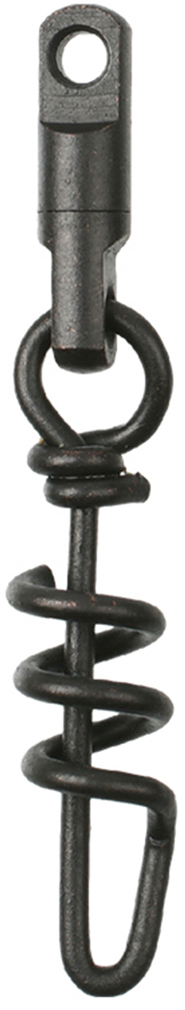 SWIVEL - WITH SNAP SCREW - size 5mm - BLACK MAT - 5 pcs.