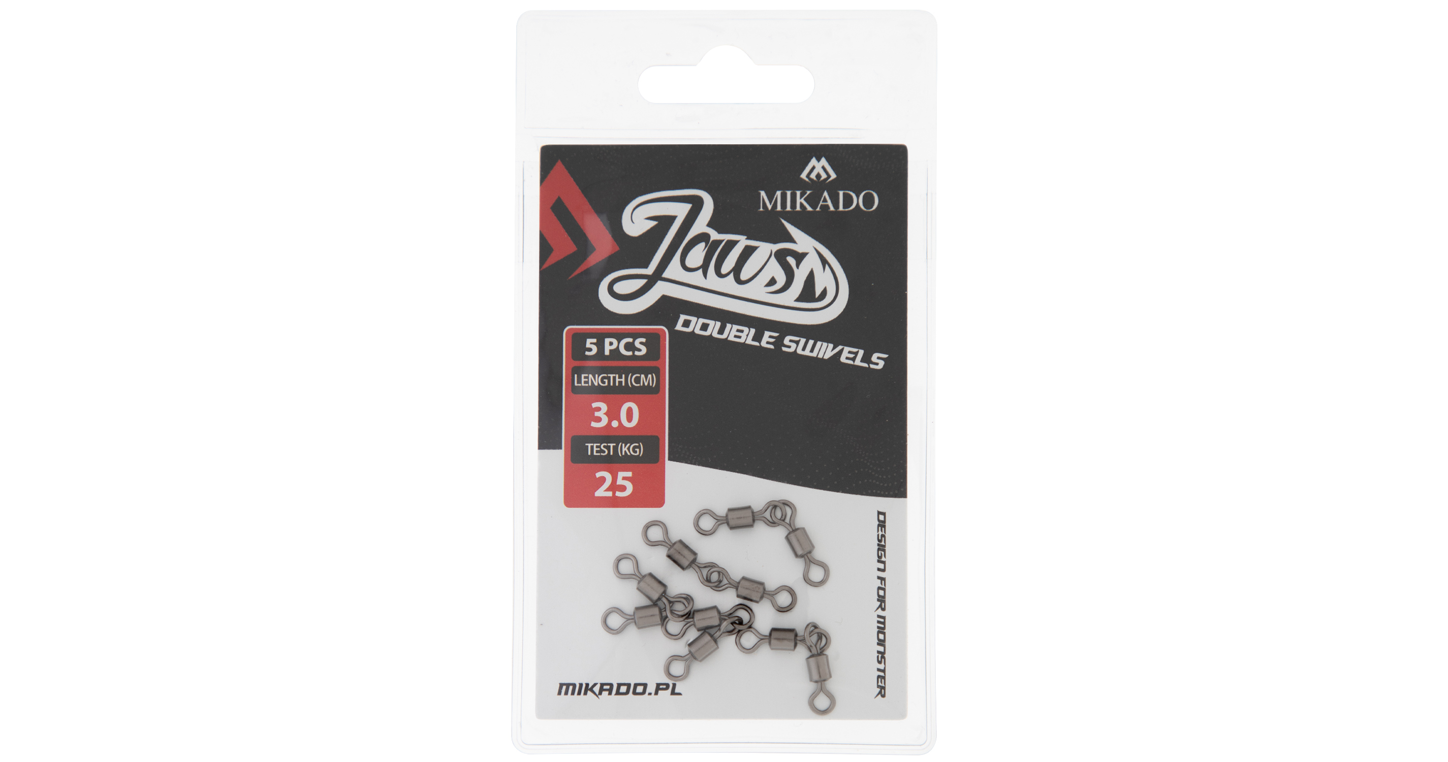 SWIVEL - JAWS DOUBLE SWIVELS - 25kg - 5 pcs.