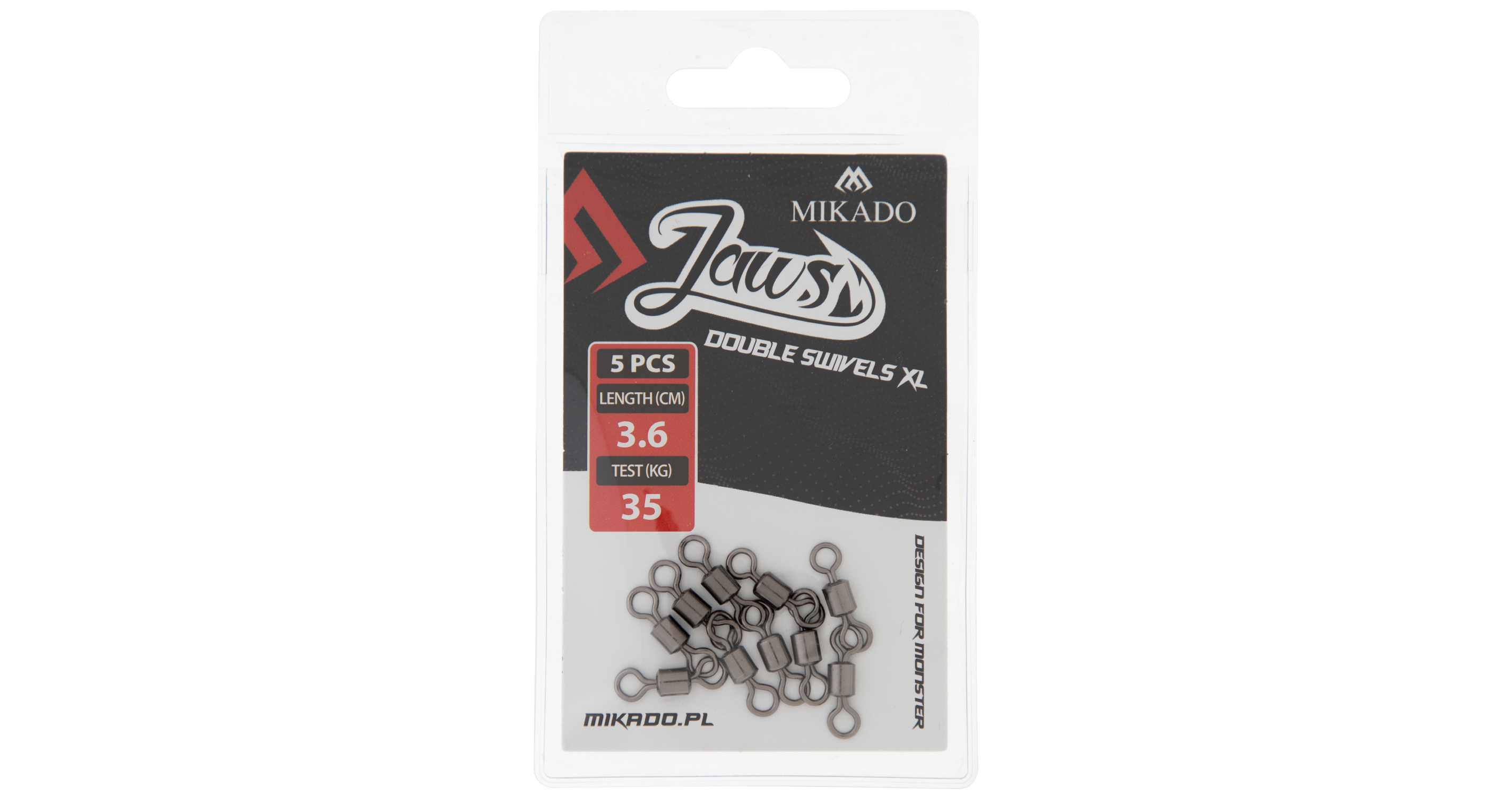 SWIVEL - JAWS DOUBLE SWIVELS XL - 35kg - 5 pcs.