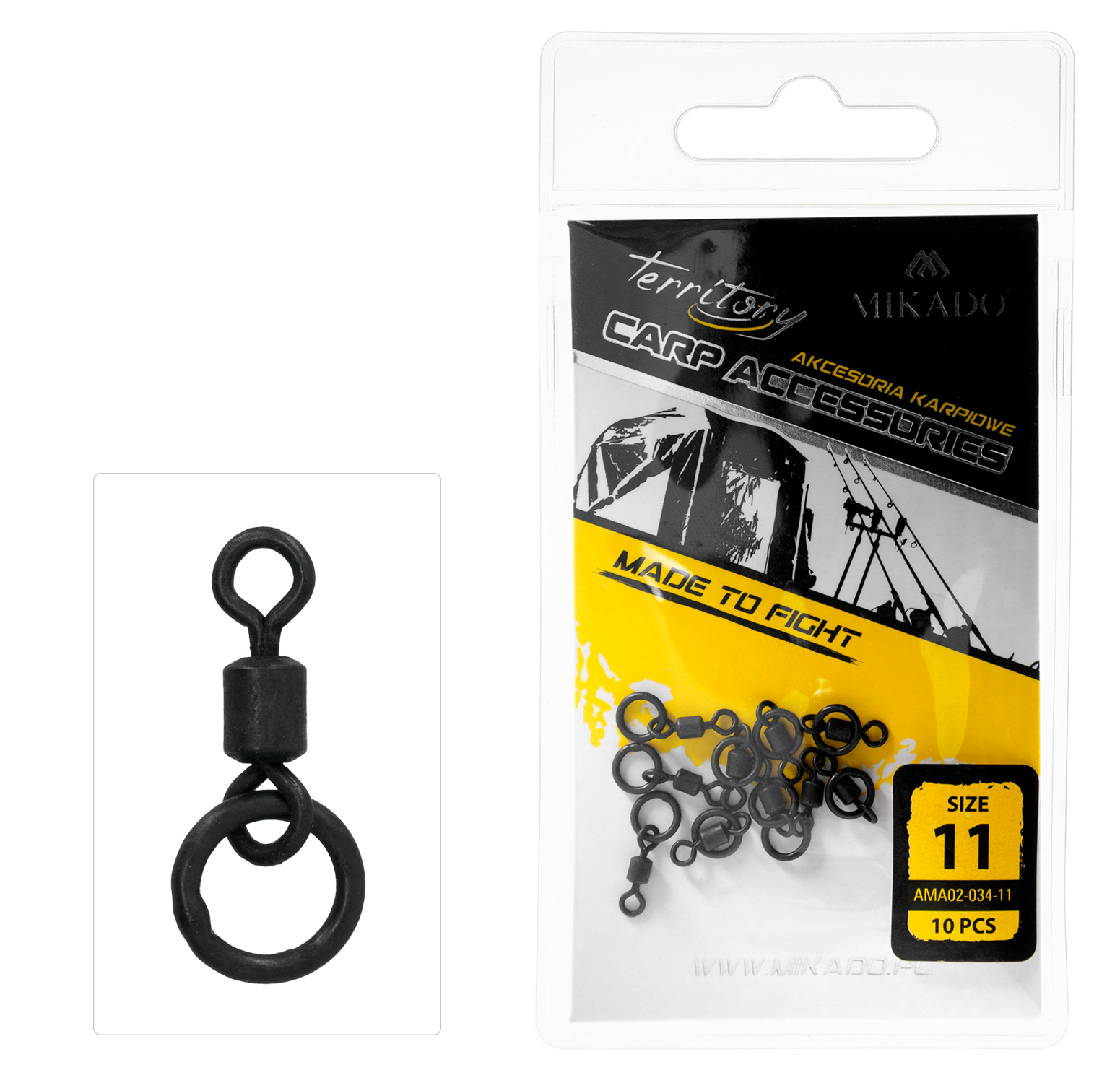 ROLLER SWIVEL - WITH RING NO 11 - 10 pcs.