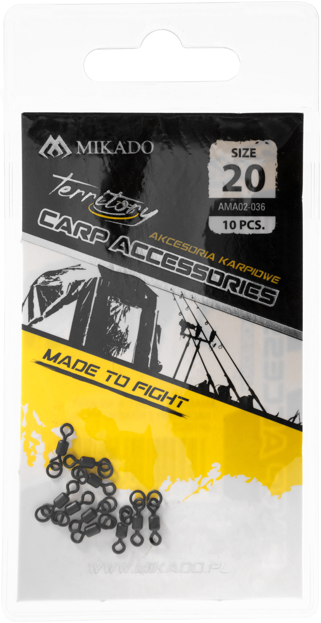 ROLLER SWIVEL - HOOK-AND-LOOP - MICRO - 10 pcs.