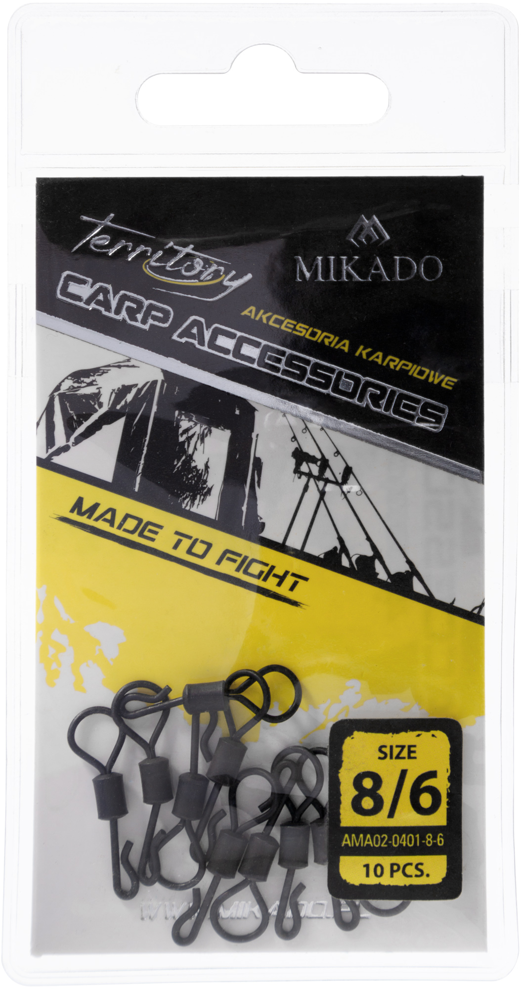 SWIVEL - QUICK CHANGE WITH BIG EYE NO 8 - 10 pcs.