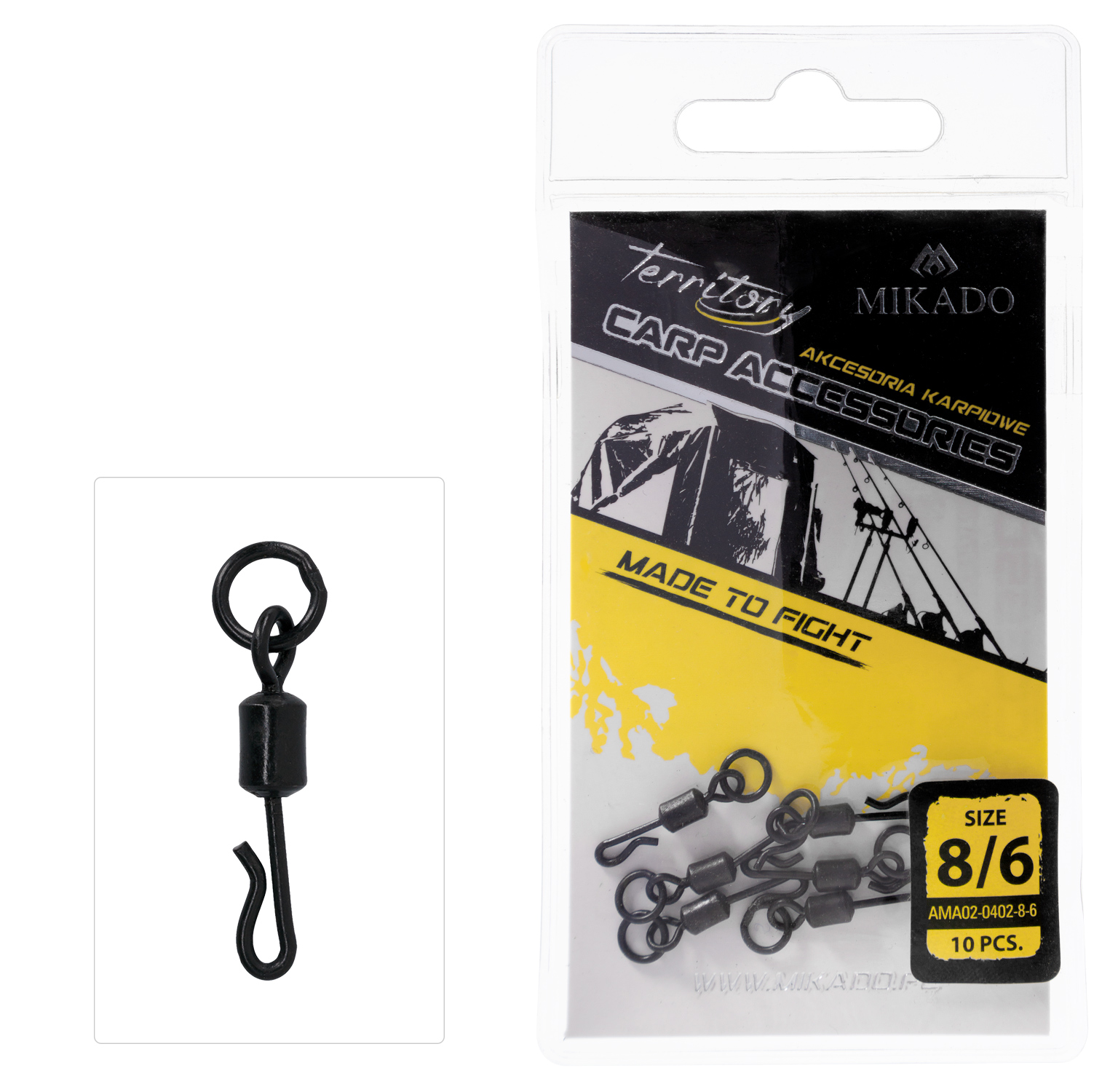 SWIVEL - QUICK CHANGE WITH RING NO 8 - 10 pcs.