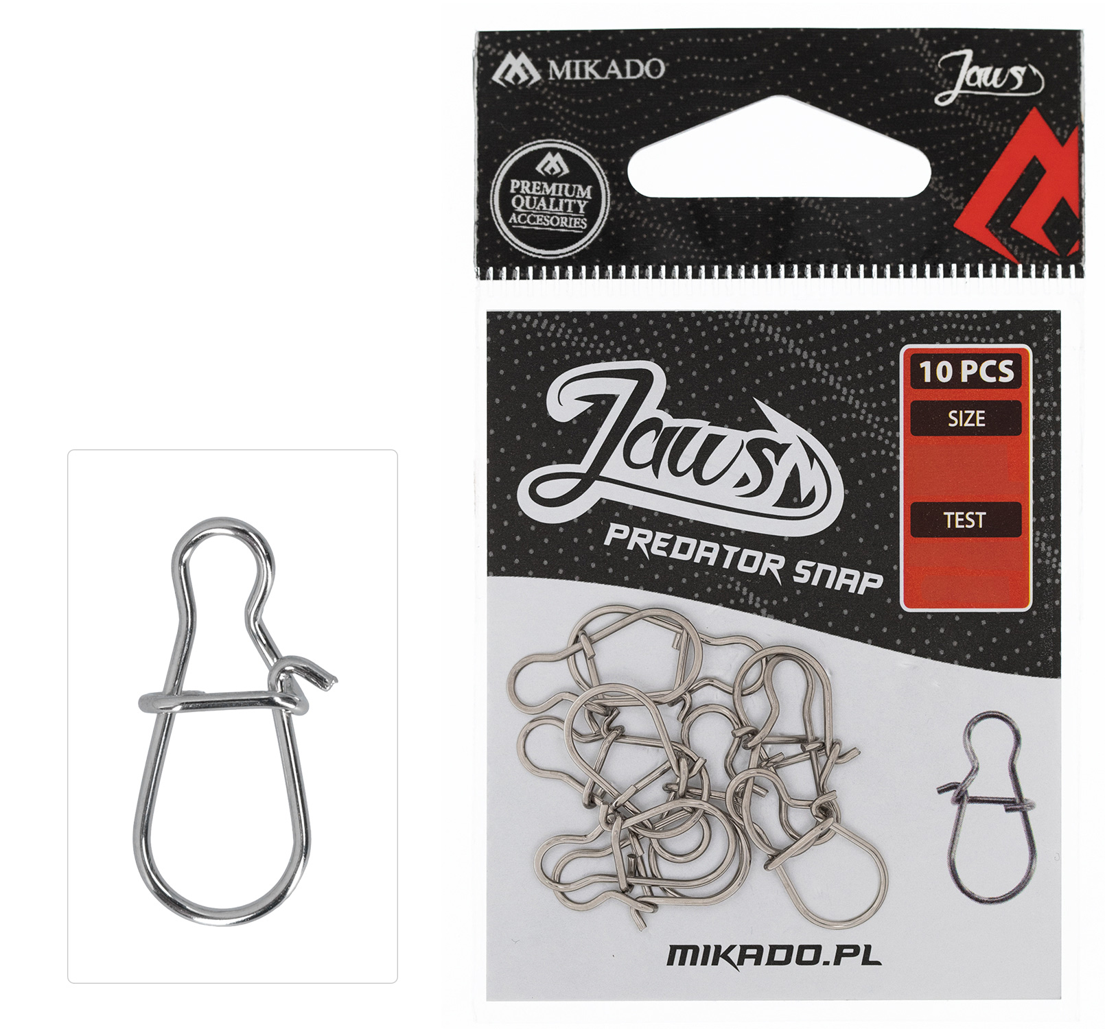 SNAP - JAWS PREDATOR SNAP size L - 10 pcs.