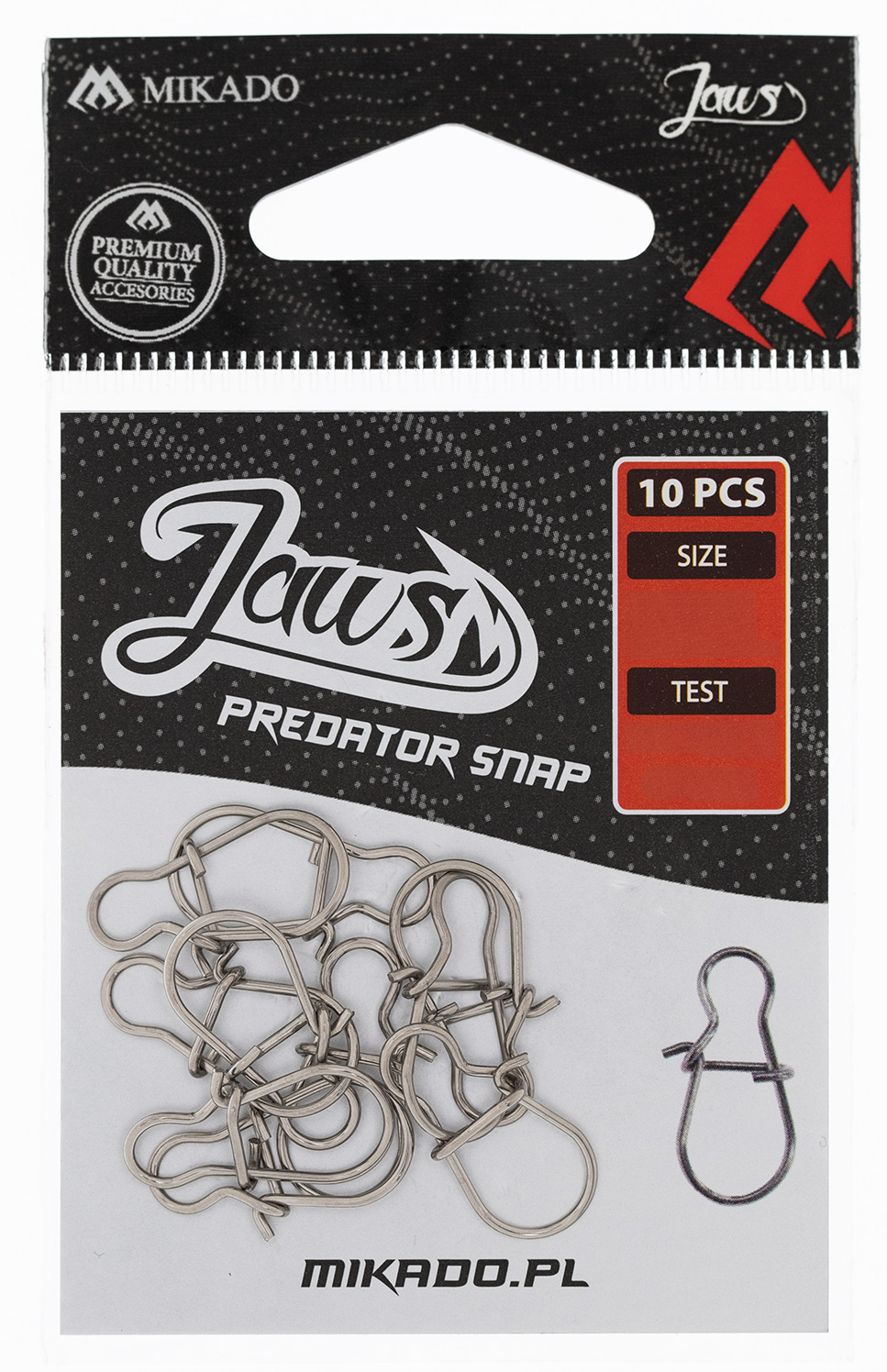 SNAP - JAWS PREDATOR SNAP size XS - 10 pcs.