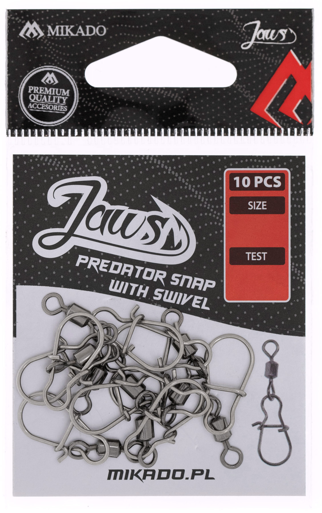 SNAP - WITH SWIVEL JAWS PREDATOR SNAP size XXL - 10 pcs.