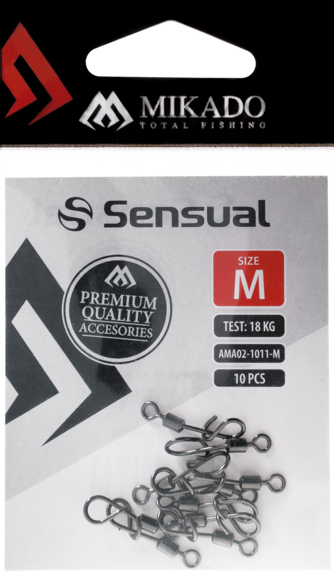 ROLLER SWIVEL - WITH SNAP MIKADO - size S - 10 pcs.