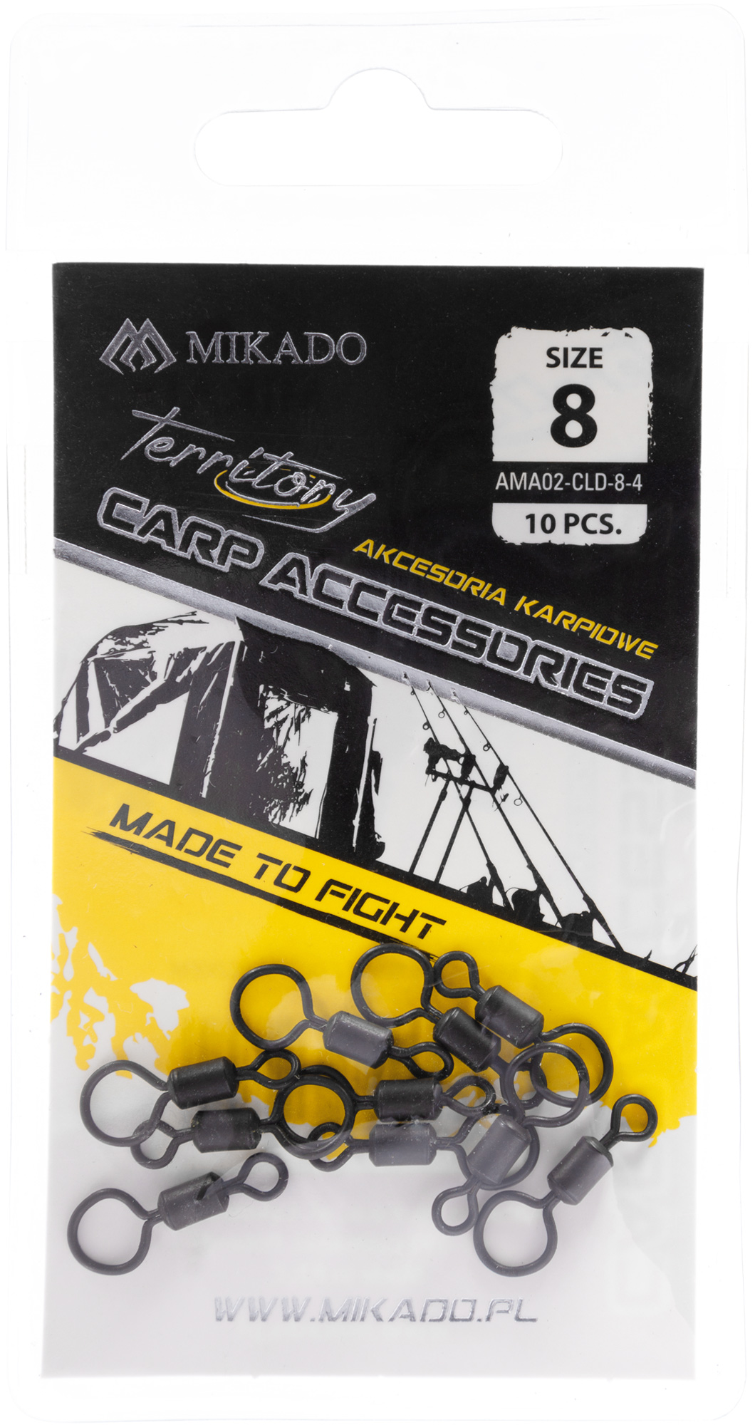 ROLLER SWIVEL - WITH BIG EYE NO 8 - 10 pcs.