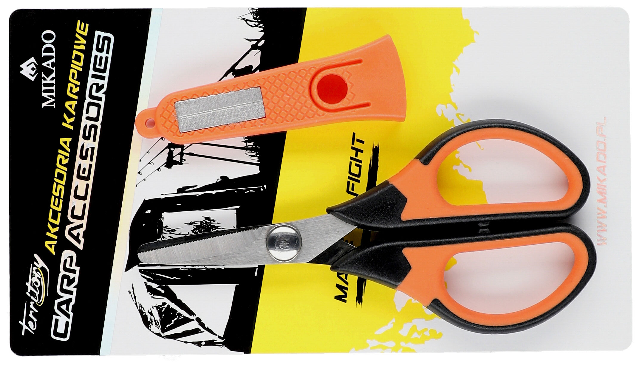 SCISSORS - FOR BRAID LINE WITH SHARPENER - 1 pcs.
