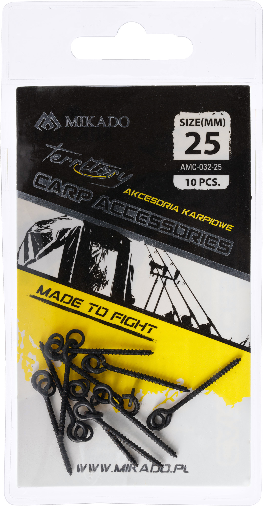 SCREW - FOR BOILIES WITH RING 25mm - 10 pcs.