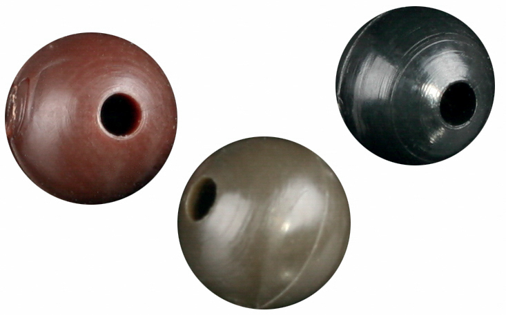 SILICONE BEAD - SOFT - size 6mm - BLACK - 25 pcs.