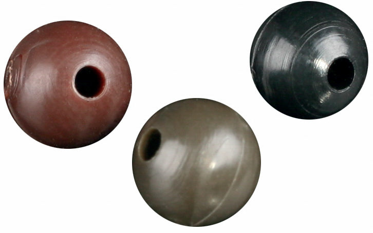 SILICONE BEAD - SOFT - size 6mm - DARK GREEN - 25 pcs.