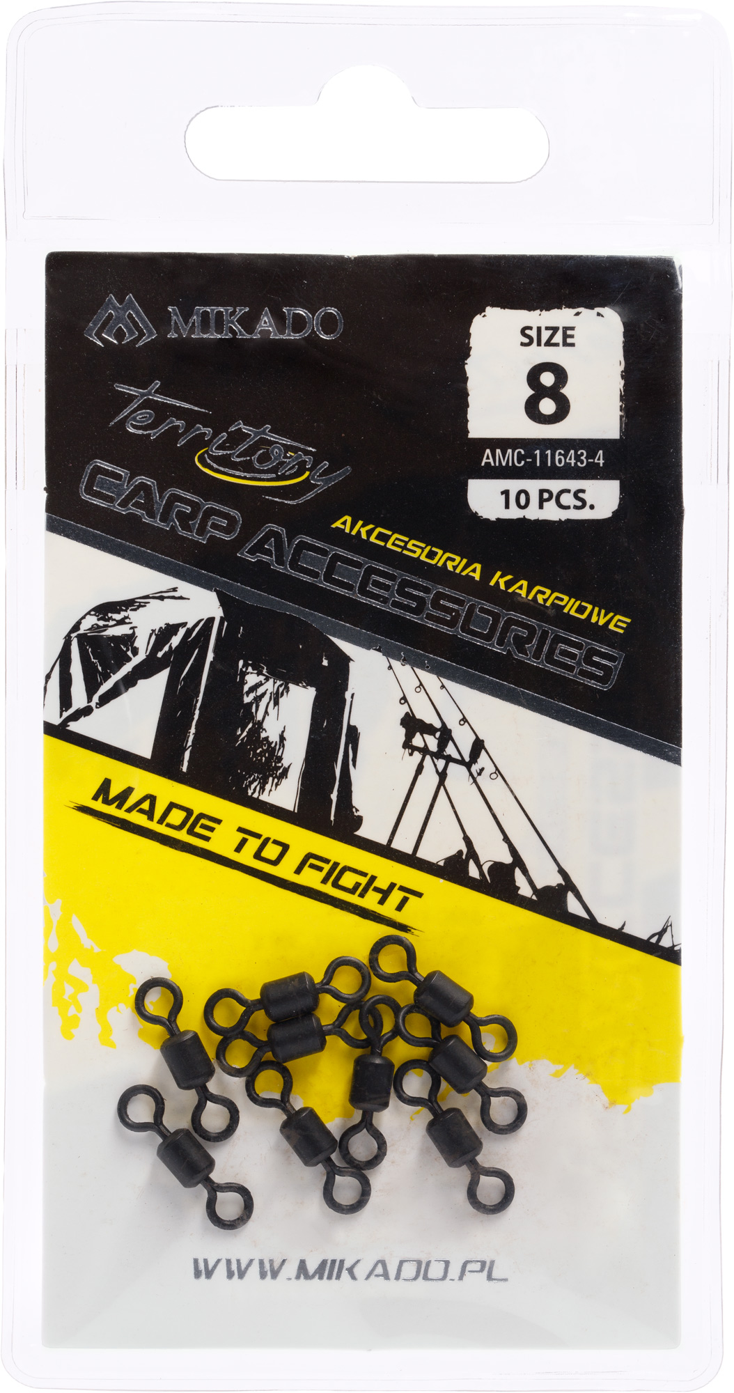 SWIVEL - ROLLING NO 8 - 10 pcs.