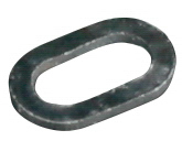 RIG RING - OVAL 4.5mm - BLACK MAT - 25 pcs.