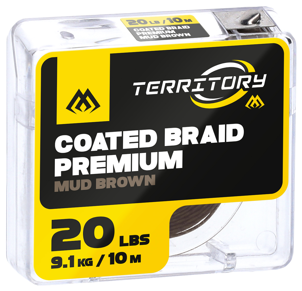 BRAID HOOKLINK - COATED BRAID PREMIUM - MUD BROWN 20lbs/10m - 1 pcs.