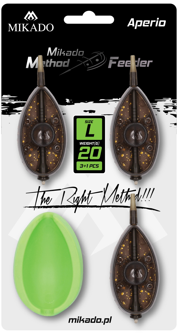 FEEDER - METHOD FEEDER APERIO L SET - 3x20g + FEEDER MOULD - 1 set.