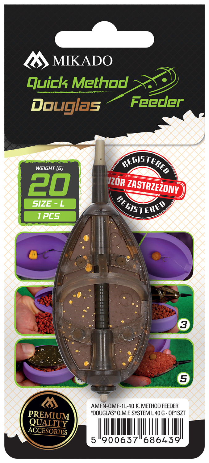 FEEDER - METHOD FEEDER "DOUGLAS" Q.M.F. SYSTEM L - 20g - 1 pcs.