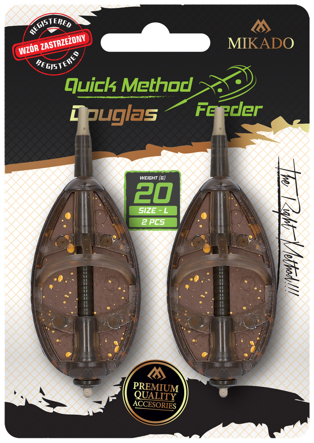 FEEDER - METHOD FEEDER "DOUGLAS" Q.M.F. SYSTEM L - 50g - 2 pcs.