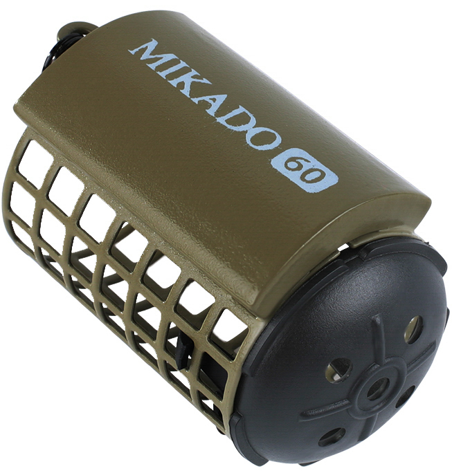 FEEDER - ROUND WITH BOTTOM - 10g (32x37) - DARK OLIVE - 10 pcs.