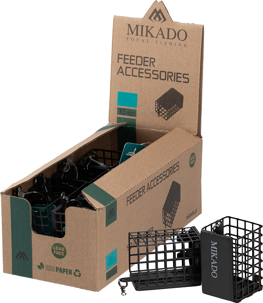 FEEDER - SQUARE WITH BOTTOM - 30g - (30x30x44mm) - 1 pcs.