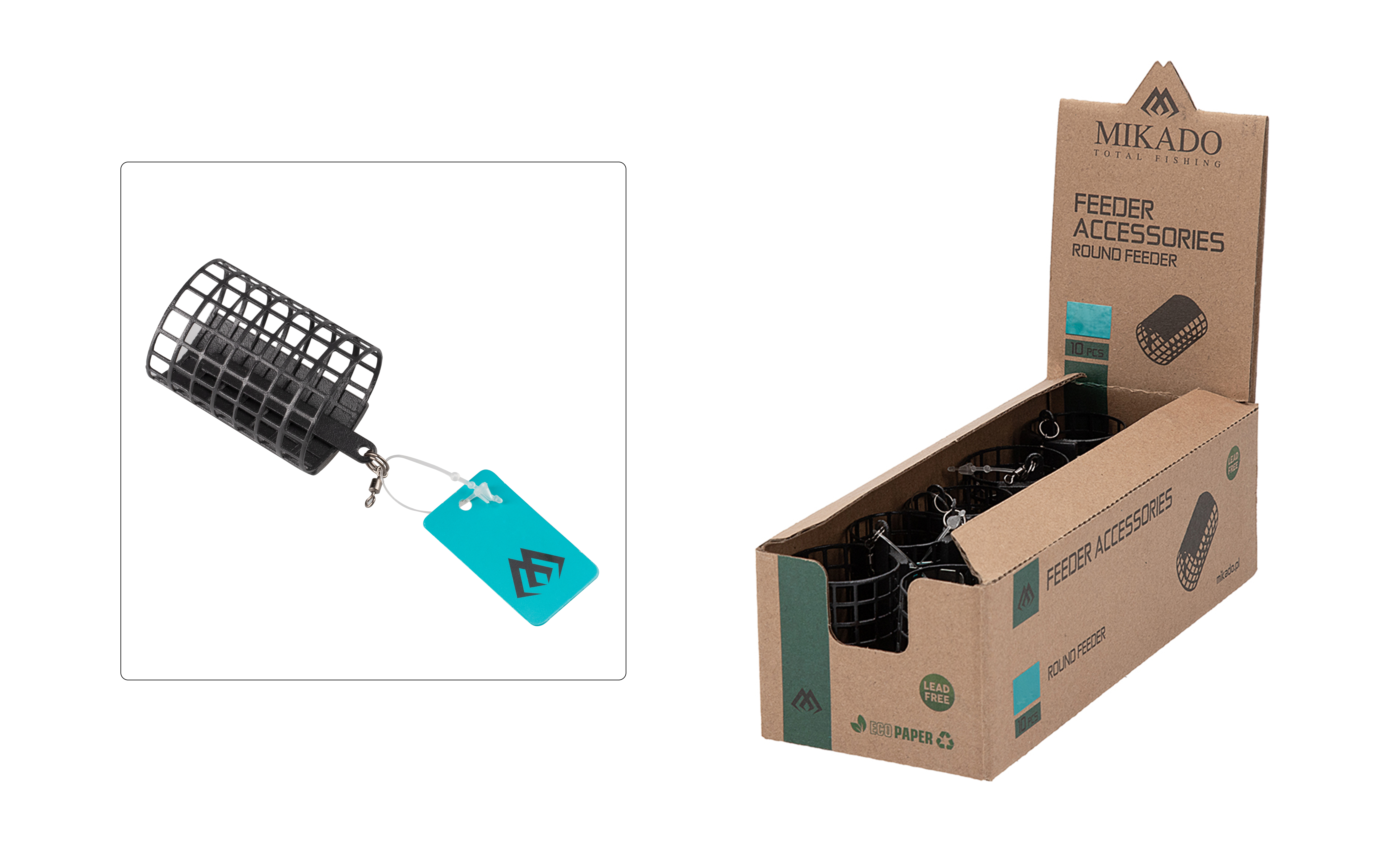 FEEDER - ROUND - 10g - (32x37mm) - 1 pcs.