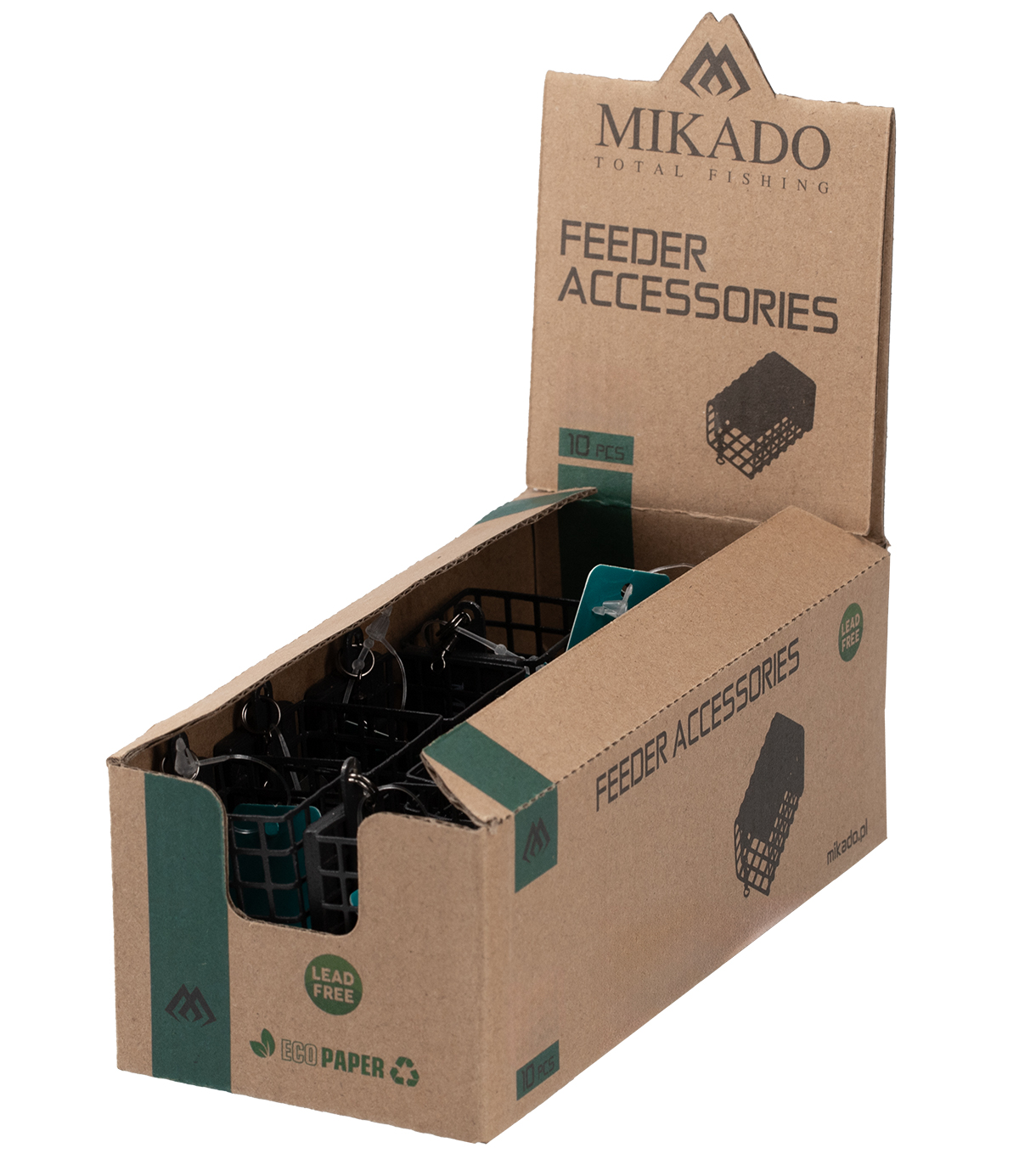 FEEDER - SQUARE WITH BOTTOM - 30g - (30x30x44mm) - 1 pcs.