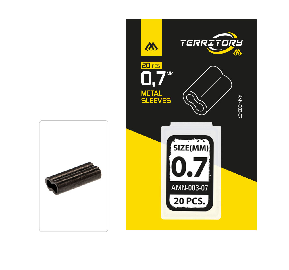 SLEEVE - CLAMPING DOUBLE - size 0.7mm - 20 pcs.