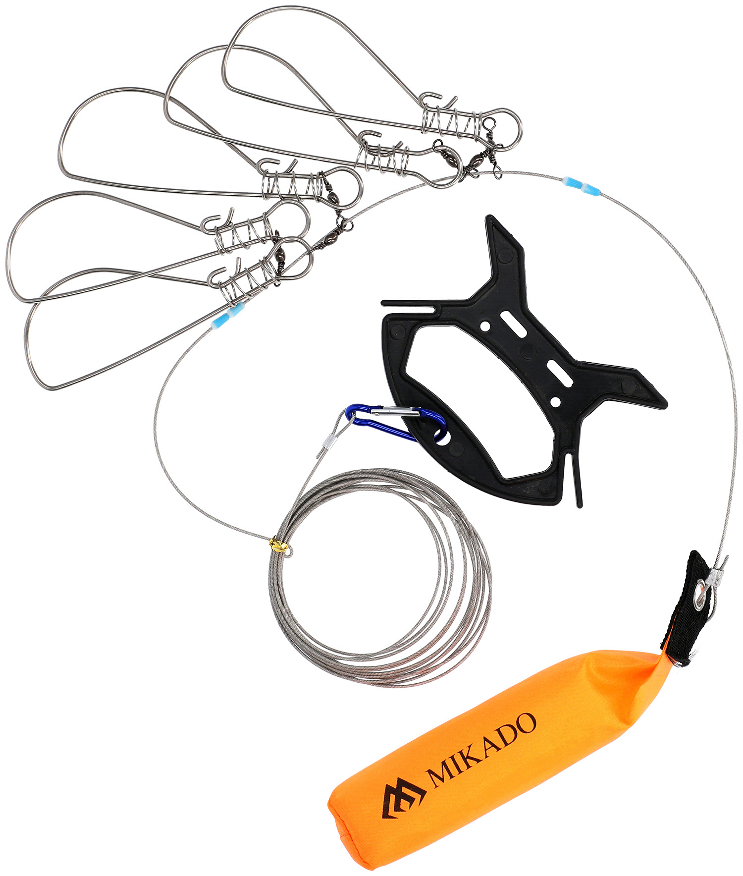 SET - SNAPS TO HOLD THE FISH WITH STRING - 14cm - 5 pcs.