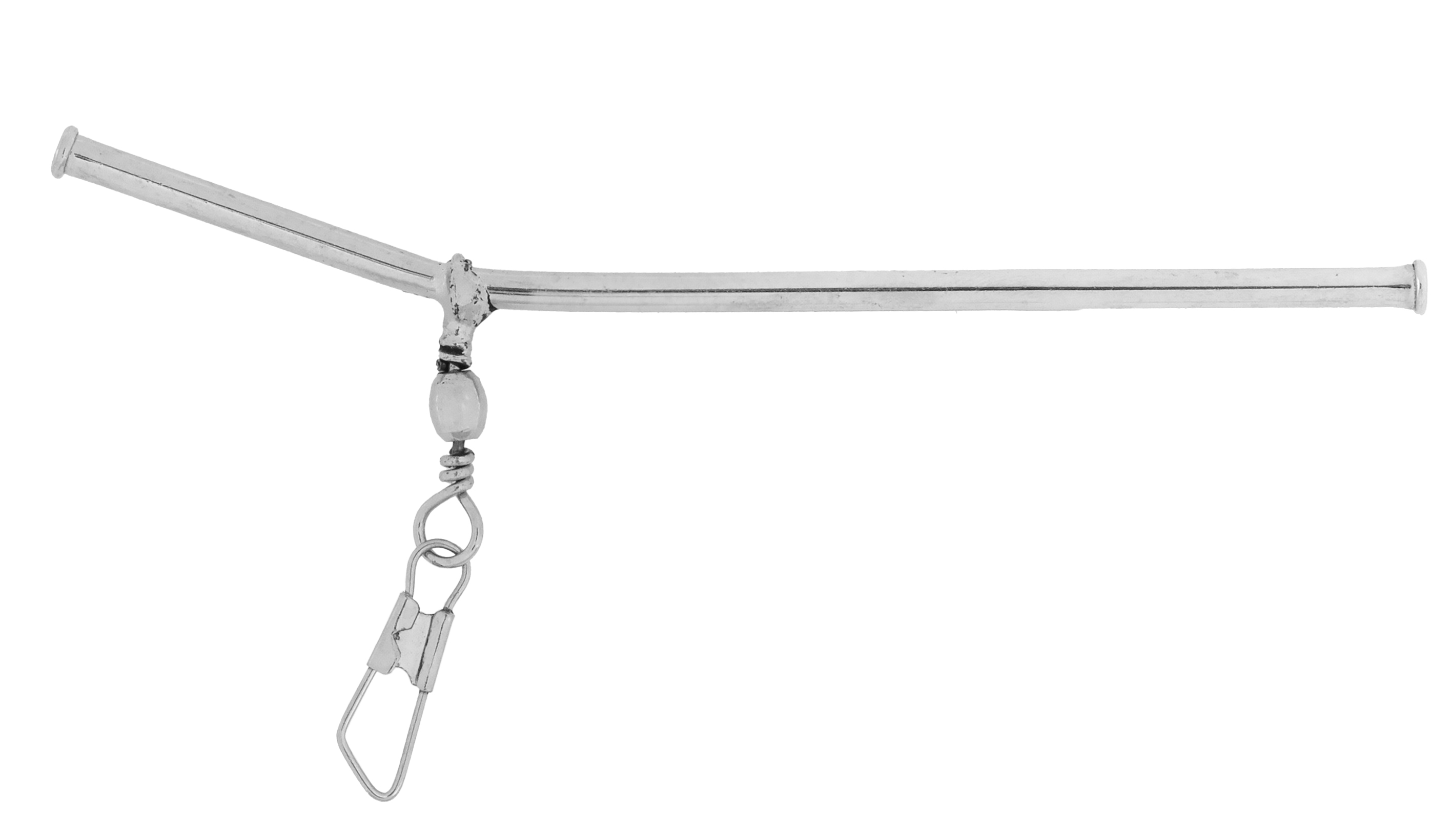 TUBE - ANTI-TANGLE METAL WITH SNAP - 7cm - 3 pcs.