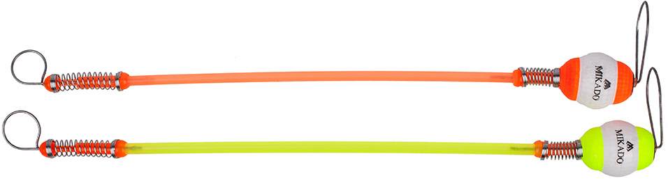 BAIT INDICATOR - HANGER STYROFOAM WITH PIPE 25cm size M - RED AND YELLOW - 10 pcs.