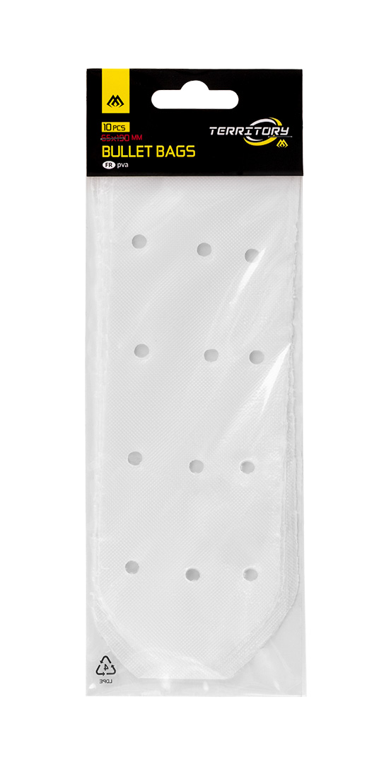 PVA BULLET BAGS - VÁZANÉ PVA SÁČKY S OTVORY 65 × 190 mm - bal. 10 ks.