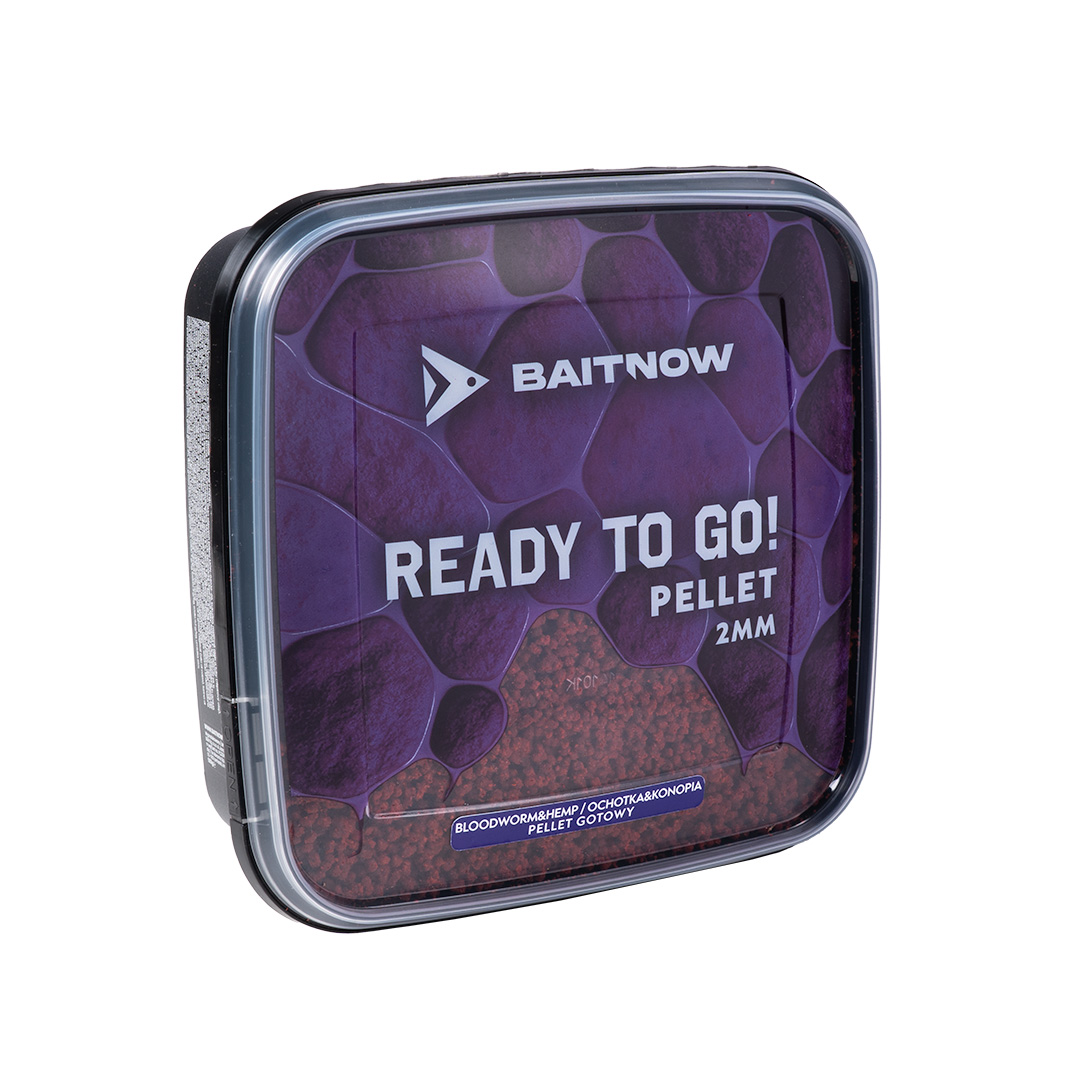 BaitNow Pellet Method Feeder Ready To Go Bloodworm Hemp 2mm 500g