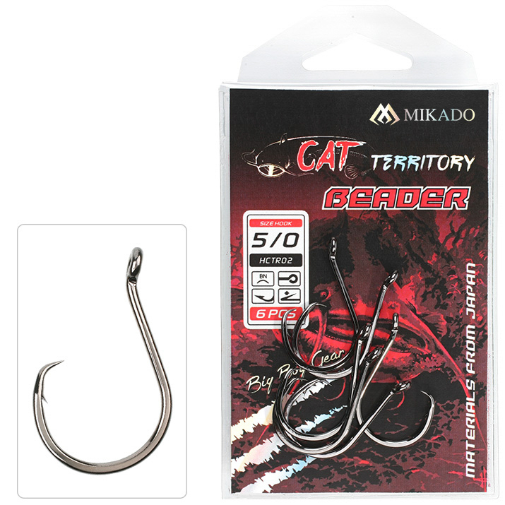 HOOK - CAT TERRITORY - BEADER NO 10/0 BN - 3 pcs.