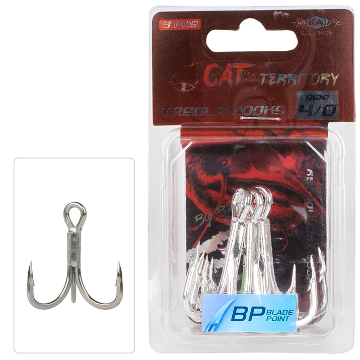 TREBLE HOOK - CAT TERRITORY NO 2/0 - 3 pcs.