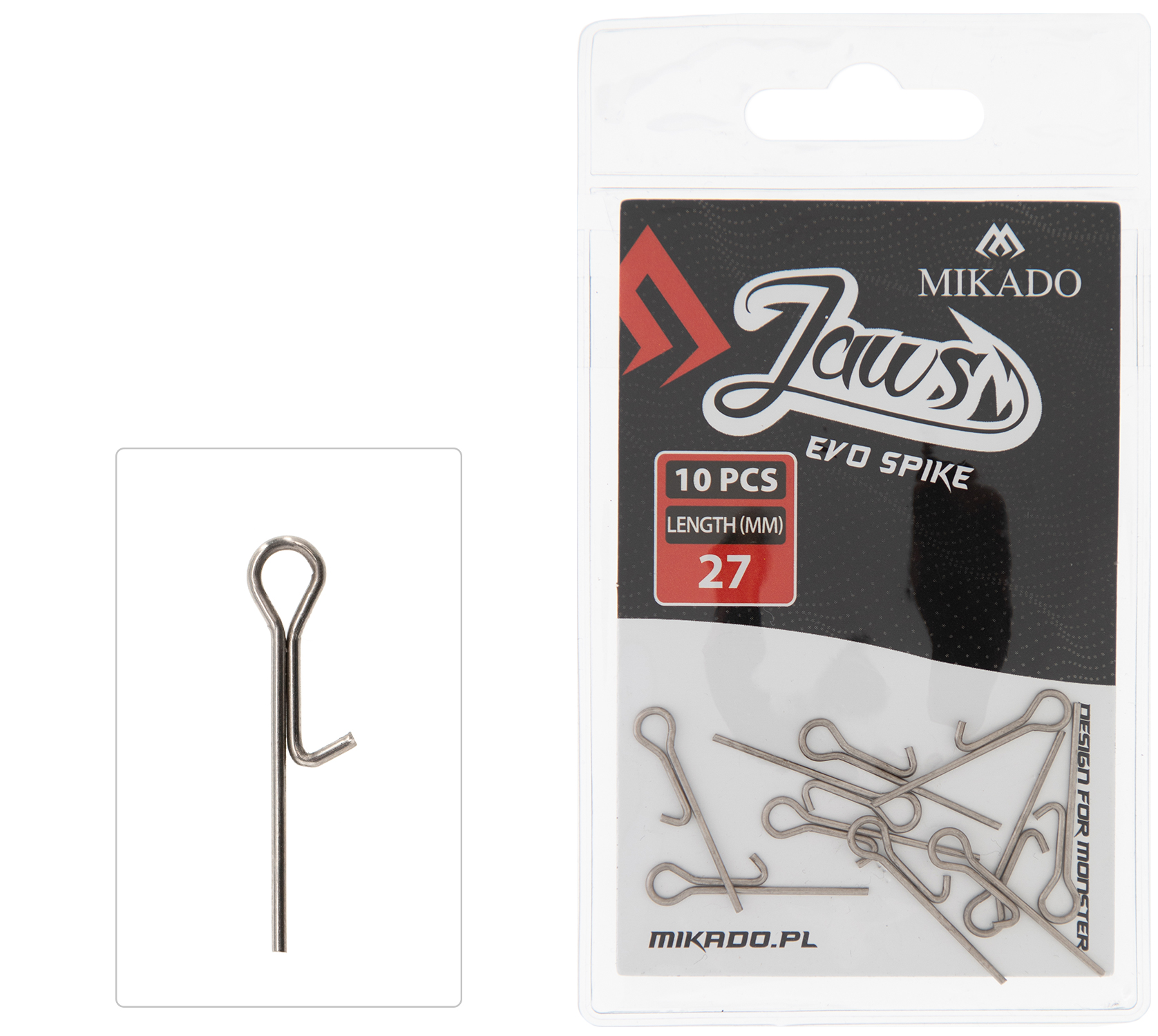 PIN FOR LURES - JAWS EVO SPIKE - 27mm - 10 pcs.