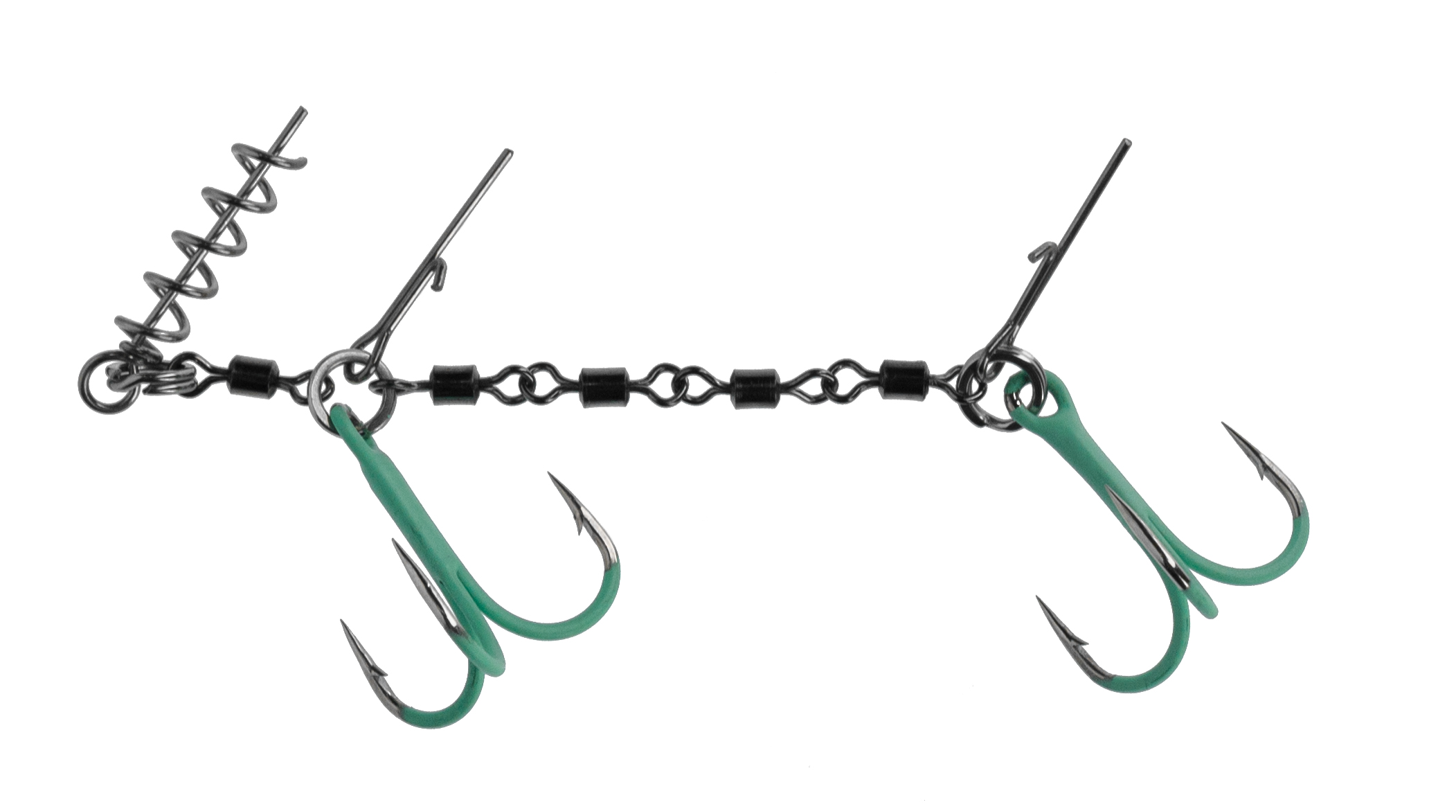 STINGER - WITH SWIVELS JAWS DOUBLE EVO STINGER FLUO - 25kg - NO 1/0 - 1 pcs.