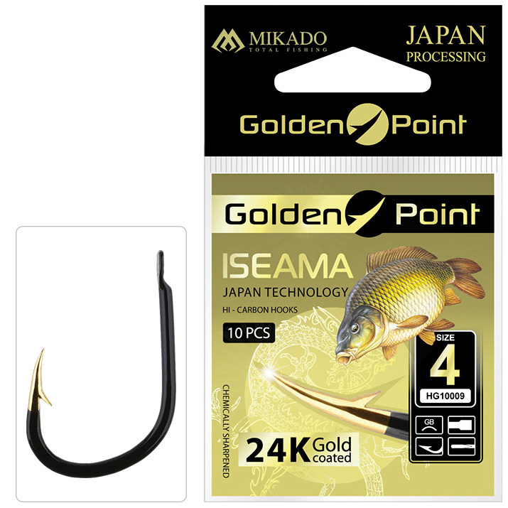 HOOK - GOLDEN POINT - ISEAMA NO 10 GB - 10 pcs.