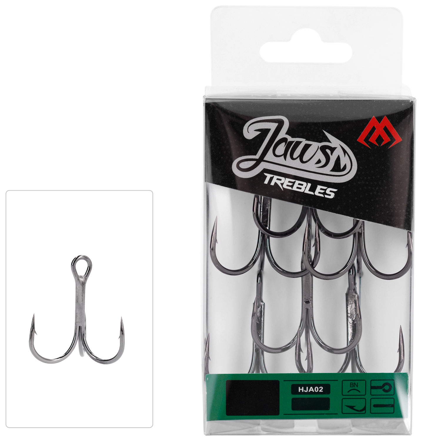 TREBLE HOOK - JAWS NO 1 - 6 pcs.
