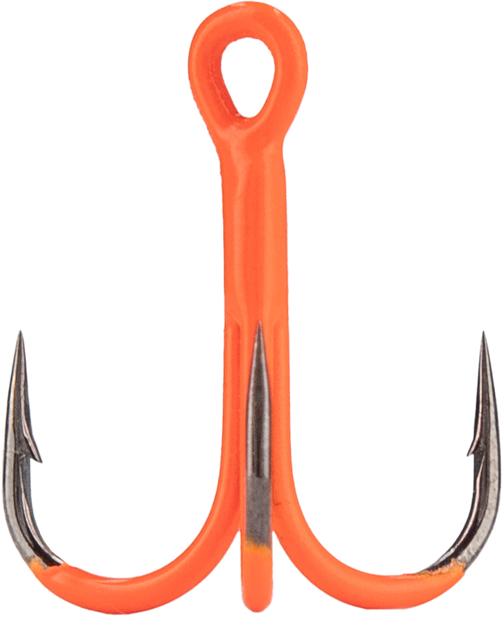 TREBLE HOOK - JAWS nr 1 UV ORANGE - 6 pcs.