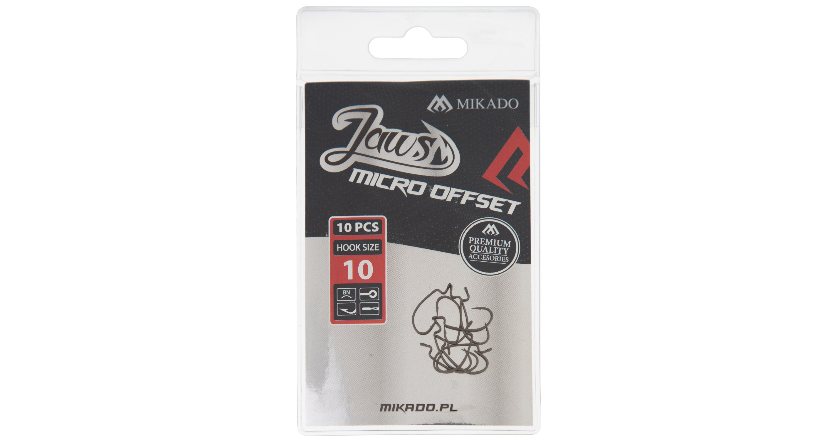 HOOK - JAWS MICRO OFFSET NO 4 - 10 pcs.