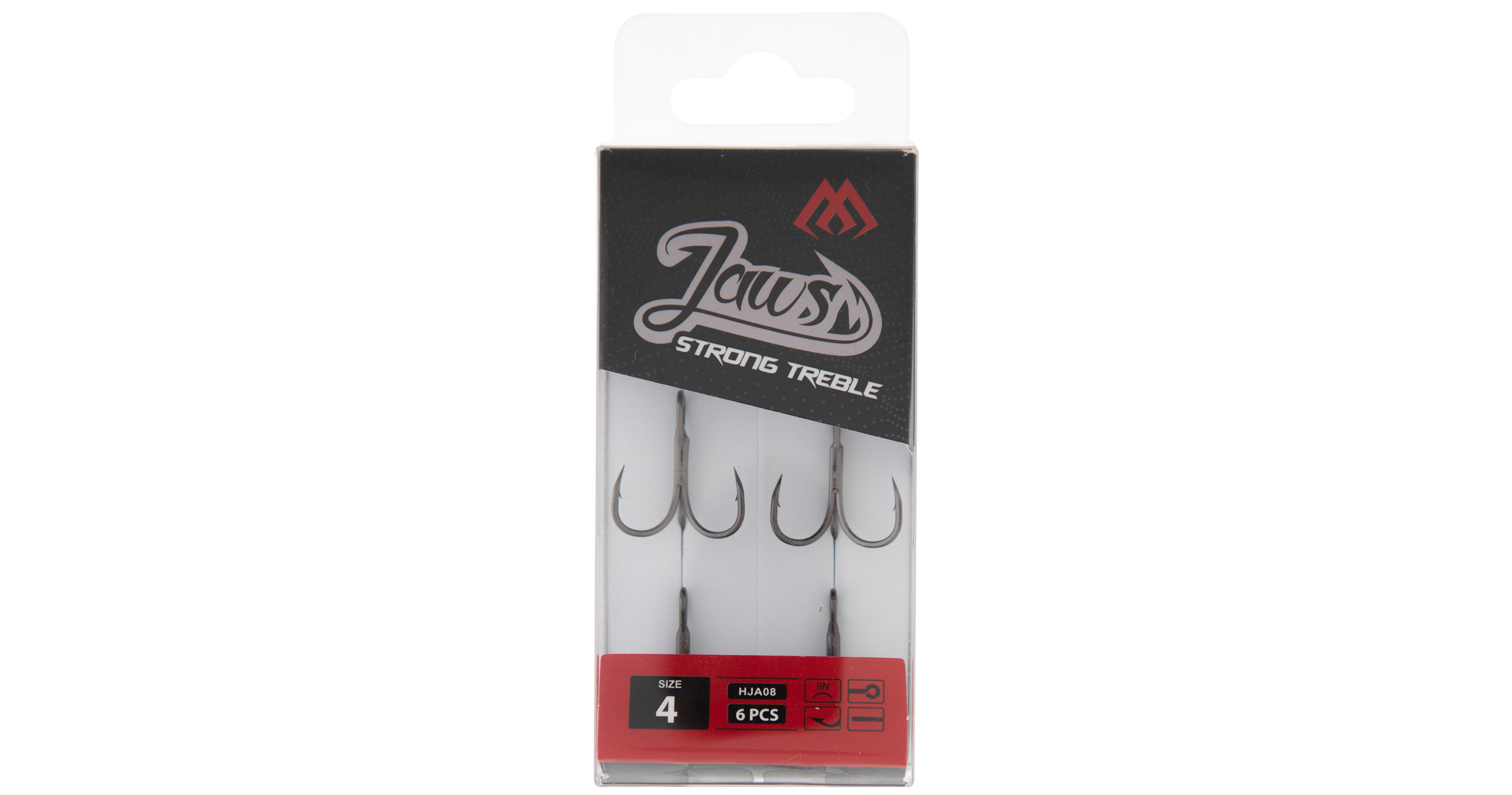 TREBLE HOOK - JAWS STRONG TRIPLE NO 8 - 8 pcs.