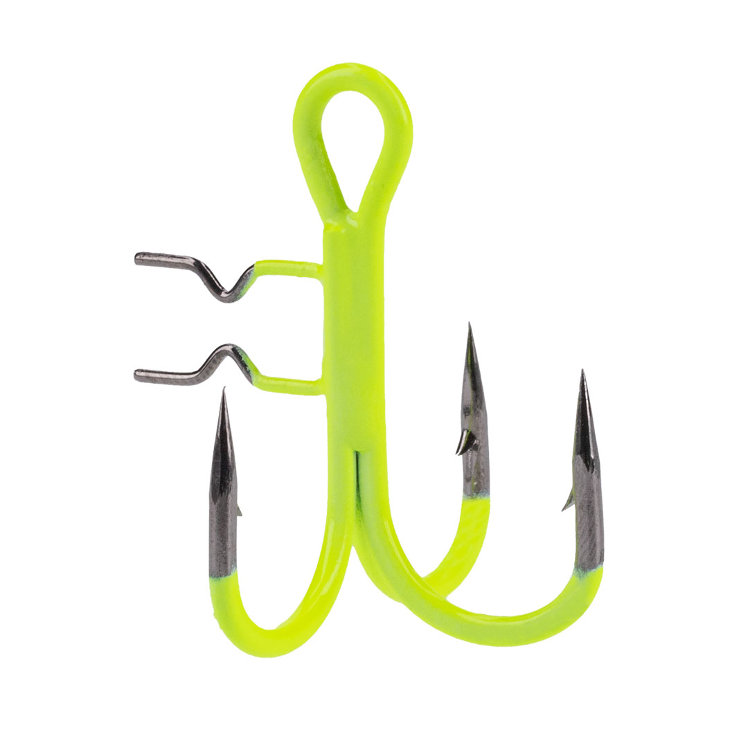 TREBLE HOOK - JAWS VERTICAL UV FLUO nr 1 - 4 pcs.