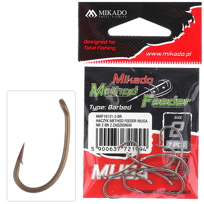 HOOK - METHOD FEEDER - MUSA NO 12 BR - 10 pcs.
